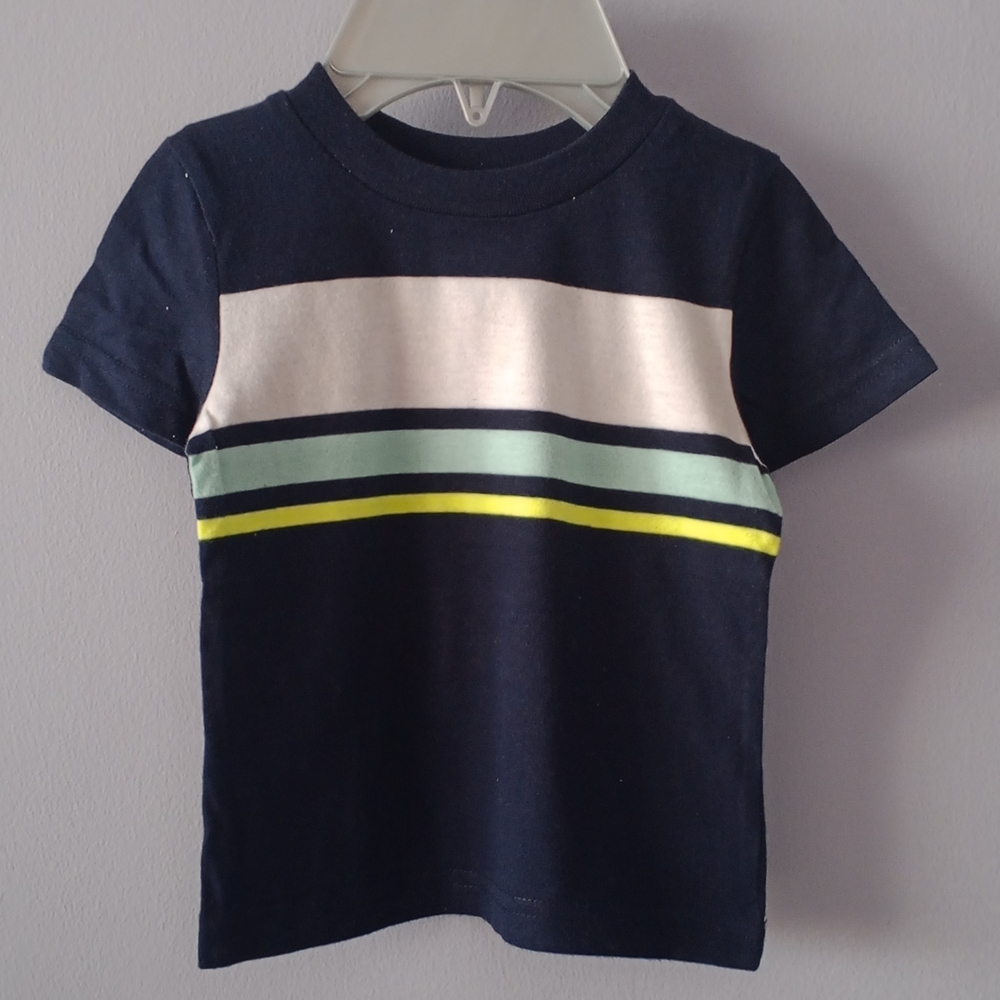 Kids Navy Striped T-Shirt